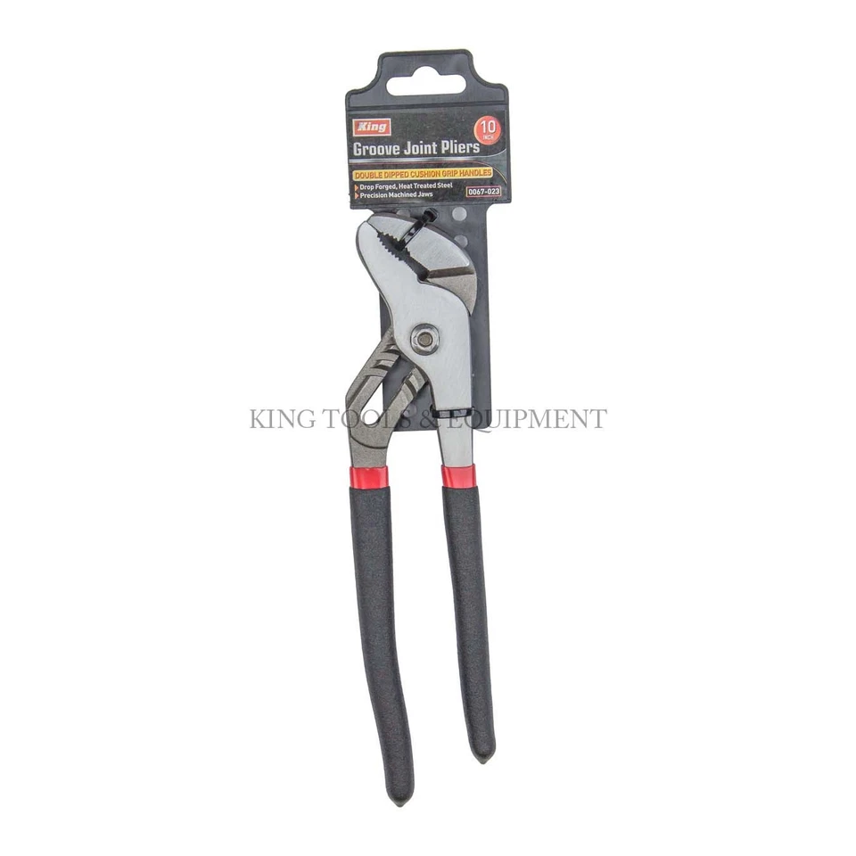 KING 10 Inch 10" Tongue and Groove Slip Joint Pliers Pro Heavy Duty Hand Tools