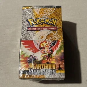 POKEMON HEART GOLD SOUL SILVER HGSS BOOSTER BOX ( DAMAGED BOX!) Spanish Version - Picture 1 of 7