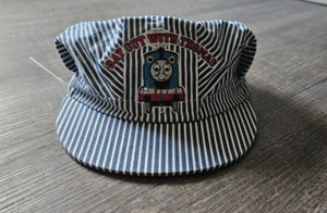 Day Out With Thomas Kids Hat The Tank Engine Train Conductor Cap Stripped Railro - Picture 1 of 9