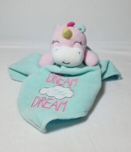 Baby Starters Unicorn Dream A Little Dream Aqua Security Blanket Lovey Rattles