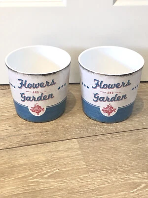 2 x Scheurich Blumentopf Übertopf Flowers & Garden Shabby Retro Keramik Neu - Bild 1 von 4