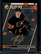 RONNIE ATTARD 2022-23 UPPER DECK SP AUTHENTIC FUTURE WATCH BLACK RC AUTO SSP /5?