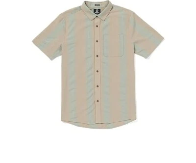 VOLCOM FLAXSTONE Men's S/S Woven Shirt - LKH - XL - NWT - LAST ONE - Image 1 of 2