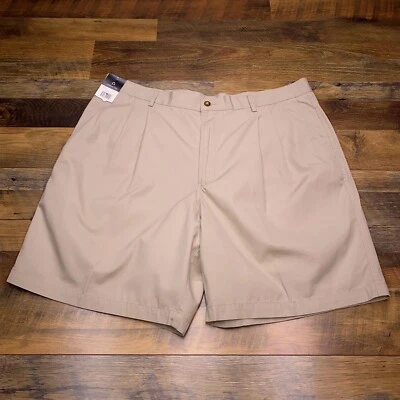 Pantalón Corto Claiborne Chino R Essentials Adulto 40 Caqui Plisado Nuevo Foto 1 de 4