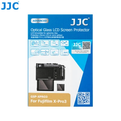 JJC 9H HD Ultra-thin Optical Tempered Glass Screen Protector for Fujifilm X-Pro3 - Image 1 of 4