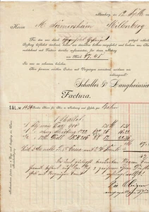 Alte Rechnung 1887 Factura Bamberg Schaller Langheinrich - Picture 1 of 1