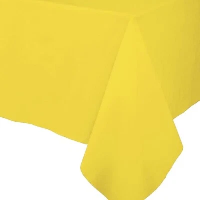 Caspari Paper Linen Solid Table Cover, Yellow (117TCL) - Image 1 of 2