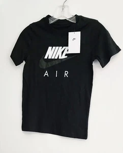 Nike Big Boys Nike Air Graphic Short Sleeve T Shirt Black Sz S - NWT - Picture 1 of 1