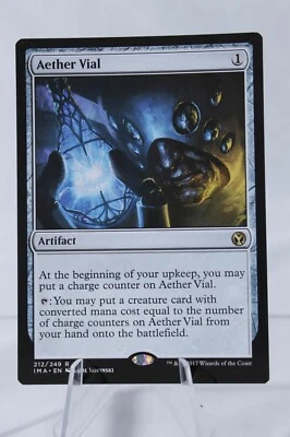 MTG Aether Vial Iconic Masters 212/249 Regular Rare Collectible Trading Card - Image 1 of 3