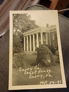 Northunberland County Court House Heathsvill VA ~ RPPC~FOTO REALE di M.H. RUGGLES - Foto 1 di 2