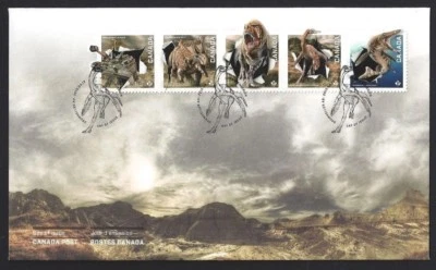 🍁Canada  #2823ss   "DINOSAURS"   Brand New  2015 First Day Cover - Image 1 of 2