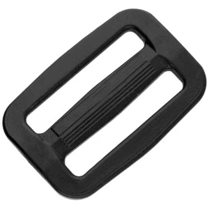 Black Plastic Delrin 3 Bar Tri Glide Sliders Buckles Fasteners for Webbing Strap - Picture 1 of 10