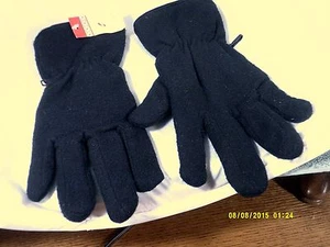 Guantes de invierno para mujer negros de vellón talla mediana ganchos laterales adjuntos - Imagen 1 de 4