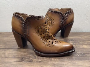 Cuadra Damen Leder Stiefeletten Größe 7,5 Braun 3F08CS - Bild 1 von 8