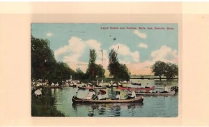Q1 1c Parcel Post Sept 15,1913 Post Card Detroit,Mi. Belle Isle - Picture 1 of 2