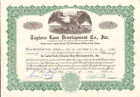 Taylors Lane Development Co. New Jersey stock certificate share scripophily