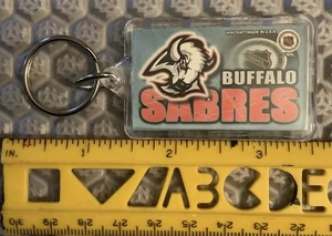 Llavero Buffalo Sabres Vintage NHL Cabra Cabra Señor Dos Caras - Imagen 1 de 2