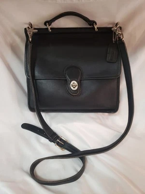 Vintage COACH Willis 9927 Black Crossbody NIickel Costa Rica - Image 1 of 4