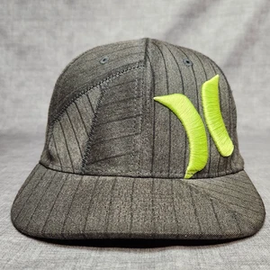 Hurley Flexfit Hat Gray Green Embroidered Logo L-XL Cap - Picture 1 of 8