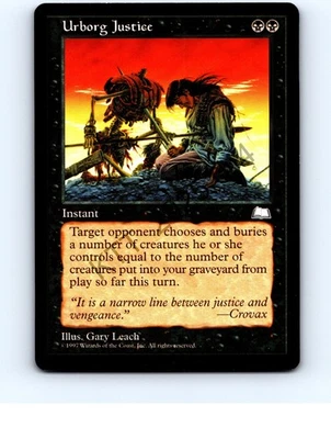 Urborg Justice # Rare Weatherlight MTG NP Near Mint or Better - Image 1 of 2