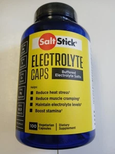 SaltStick Electrolyte Caps Buffered Electrolyte Salts 100 Count Exp. 10/26 - Picture 1 of 7