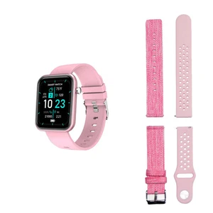 Color: PINK - Advanced Smartwatch With Three Bands And Wellness + Activity Track - Picture 1 of 1