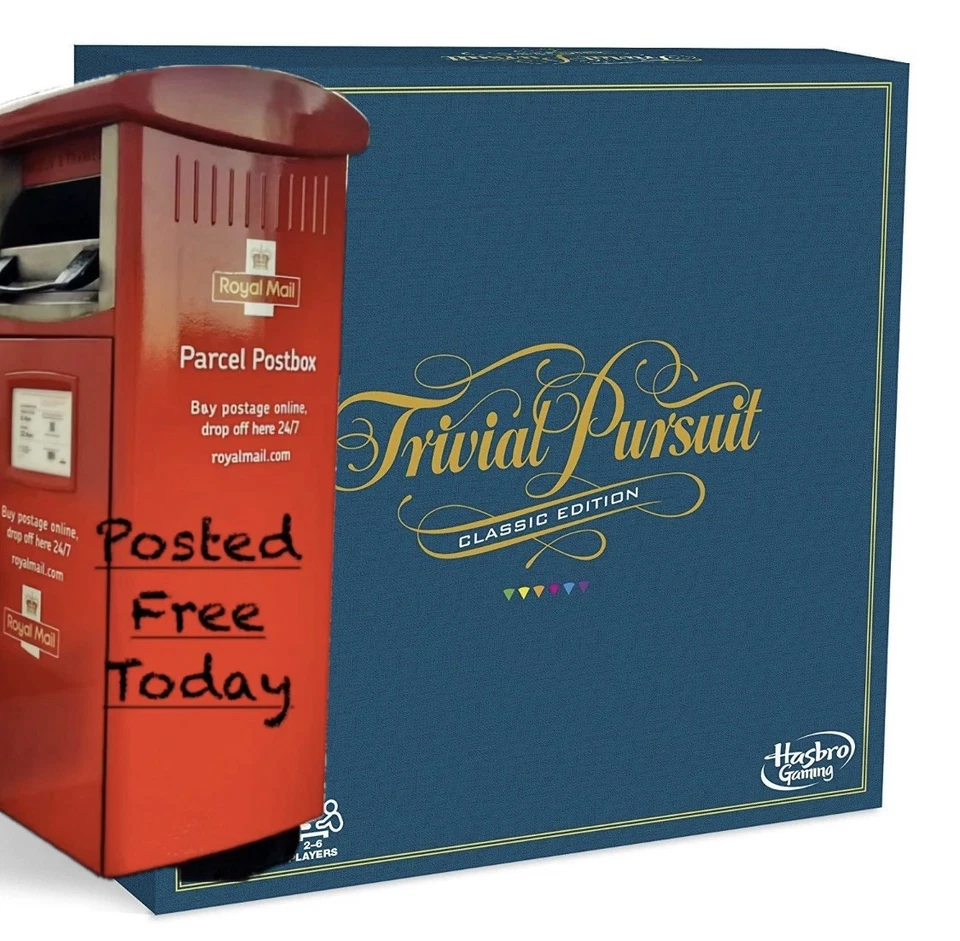HASBRO GAMING Trivial Pursuit Game, Classic Edition POSTED FREE TODAY - Image 1 of 4