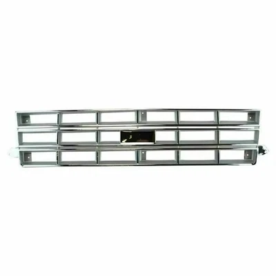 GM1200130 Chrome & Silver Plastic Fits 1983-1990 Chevrolet S10 Blazer New Grille Foto 1 de 4