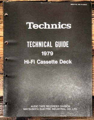 Technics 1979 HiFi Cassette  Cassette Technical Guide Vol.3Manual *Original* - Image 1 of 2