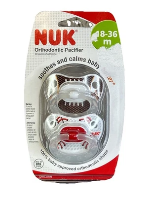 Chupete de ortodoncia NUK 18-36 meses silicona pelotas deportivas calma y calma niños Foto 1 de 2