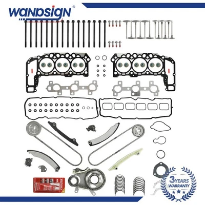 Conjunto completo de junta kit de corrente de distribuição para Dodge Dakota Jeep Grand Cherokee 3.7L 05-12 - Imagem 1 de 4