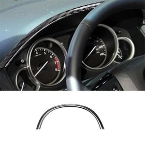 2X Carbon Fiber Interior Speedometer Strip Cover Trim For Mazda CX-9 2010-2015 - Picture 1 of 12