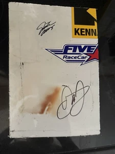 JUSTIN ALLGAIER & Dale Jr SHEETMETAL Raced At COA 3/2025 12x12 Inch Signed JRM - Picture 1 of 2