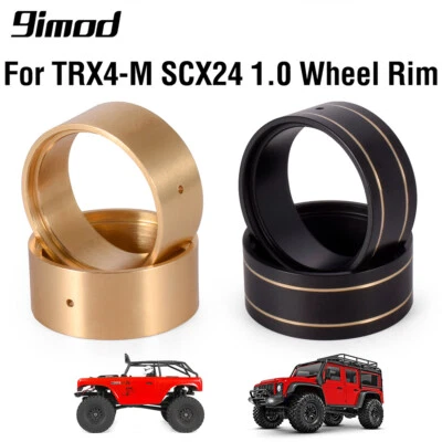 Messing 1.0 Beadlock Ring für 1/18 TRX4-M 1/24 SCX24 Upgrade Teile RC Crawler - Bild 1 von 4