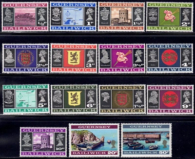 1971 Guernsey SC# 41-55 - Decimal Currency Issue - M-H - Image 1 of 2