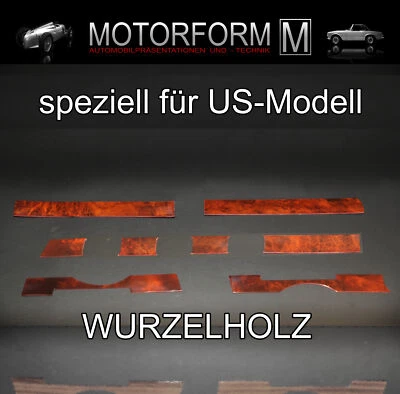 MOTORFORM Mercedes SL W107 R107 560SL 380SL cruscotto legno radice strisce listello decorativo