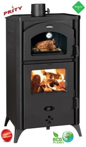 Kaminofen mit Backfach Holzofen Prity FGR D 14,5kw. BImSchV2 Eco Planet 2025 A+ - Bild 1 von 11