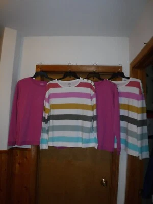 Prendas para el torso manga larga cuello redondo Croft & Barrow, XXL, XL, LG, multicolor y lisas nuevas con etiquetas Foto 1 de 4