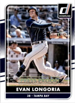 2016 Donruss Press Proof Gold #142 Evan Longoria /99 - NM-MT - Image 1 of 2