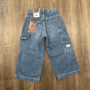 Vtg Y2K bugle boy Denim Carpenter Jeans Boys Size 4 Wide Leg Baggy Skater - Picture 1 of 10