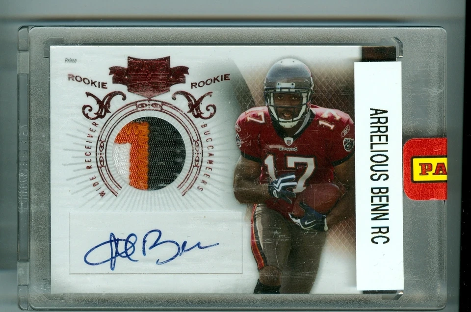 Arrelious Benn 2010 Panini Plates & Patches Rookie Auto Jersey 3 color Card #203 - Image 1 of 1