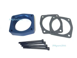 Blue Throttle Body Spacer for Nissan 02-08 Altima Maxima & 03-06 350z 3.5L - Bild 1 von 2