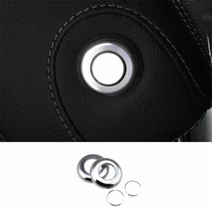 Silver Aluminum Seat Headrest Switch Button Cover Trim For Benz C-Class 2015-21 - Picture 1 of 7