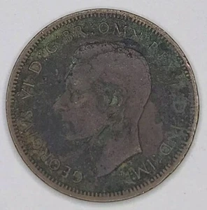1937 Great Britain United Kingdom 1/2 Half Penny (1065) - Picture 1 of 3