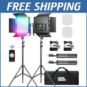 Versatile 2600K-10000K RGB Video Light with Mobile App Control & Carrying Bag - Picture 1 of 9