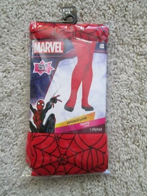 NIÑAS ARAÑA-NIÑA MEDIAS HALLOWEEN DISFRAZ ACCESORIO ROJO NEGRO M/L 8-14  Foto 1 de 3