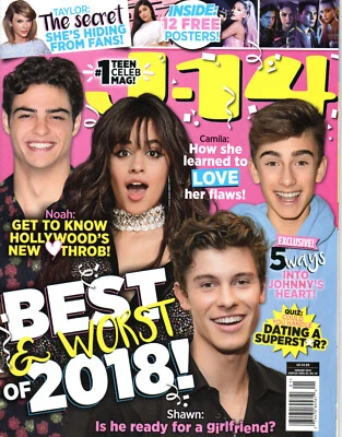 J-14 Magazine January 2019 Johnny Orlando Ariana Grande BTS JoJo Siwa Posters Foto 1 de 2