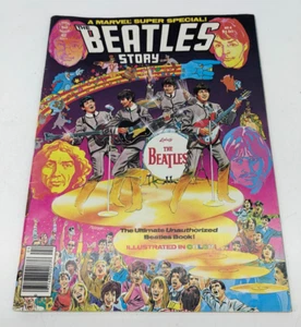 ⚡Marvel Super Special #4 Beatles Story (1978) Poster Intact - Picture 1 of 15