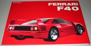Bildband Ferrari F40 Französische Ausgabe Technische Information Buch März 1992! - Bild 1 von 9