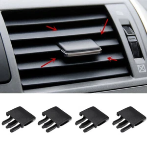 4PCS Car Air Conditioning Vent Center Dash A/C Outlet Blade Slice Leaf Clips Kit - Picture 1 of 12